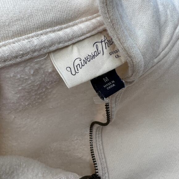 Universal Threads Quarter Zip Beige, Mauve, Gold Color Block Pullover Medium - Picture 2 of 9